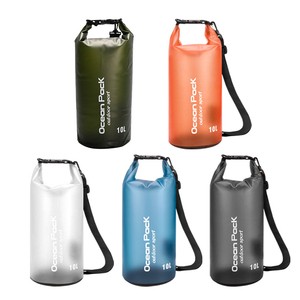 Borsa a secco <span class=keywords><strong>in</strong></span> PVC personalizzata per esterni ultraleggeri e impermeabili, sacco a secco trasparente di dimensioni 2L 5L 10L 15L 20L per campeggio ed escursionismo - Product Image 3