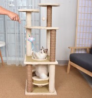Arbre à chat de luxe moderne de haute qualité x grande tour à gratter pour chat, vente en gros