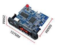 MP5 para placa amplificadora Bluetooth Módulo decodificador de MP3 TF/USB Soporte 1080P Video Control remoto por infrarrojos Kits de módulos electrónicos