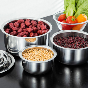 Ensemble de 8 <span class=keywords><strong>casseroles</strong></span> en acier inoxydable pour cuisines à induction, cuisines indiennes, avec couvercles - Product Image 5