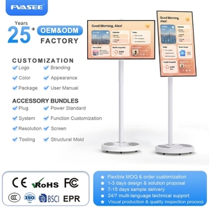 32 Inch <b>Portable</b> Smart <b>TV</b>, Android 14 Touchscreen, Built-in Battery, Fully Rotatable With Remote Control Support. 120Hz Refresh - Product Image 1