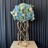 Support à fleurs en métal de style européen romantique, vase sur pied pour centres de table de mariage, décoration de maison, de fêtes et d'événements