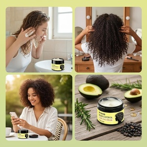 Crème pour boucles à l'huile de ricin de qualité supérieure OEM/ODM : définit les boucles, procure une hydratation longue durée, contrôle les frisottis et booste la brillance. - Product Image 5