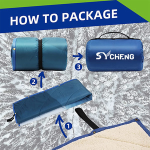 Manta de Camping Acolchada para Exteriores, con Forro Sherpa, Impermeable, Ultraligera, Cálida para Clima Frío, Relleno de Poliéster, Lavable a Máquina - Product Image 3