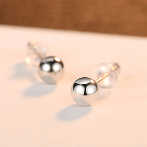 CZCITY <span class=keywords><strong>Pendientes</strong></span> Minimalistas de Punto Diminutos de <span class=keywords><strong>Plata</strong></span> Esterlina 925 con Bolitas para Mujer - Product Image 6