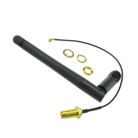 M.2 WiFi Antenna 2.4GHz 5GHz 5.8GHz 3dBi MIMO RP- Male Ngff IPX4 Rubber RP- Cable Laptop Network Card WiFi Adapter