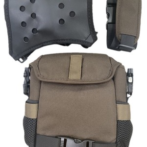 Binoculars <b>Backpack</b> Waterproof Nylon Tactical Bag <b>Brown</b> Shoulder Strap 20x19x8cm Interior Zipper Pocket Unisex - Product Image 5