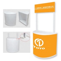 Présentoir ovale de Table de promotion PP portable et pliable pour les expositions Comptoir pliable pour une installation facile