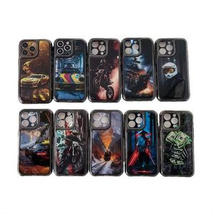 Super Cool Night Roadster Racing Car-Themed TPU Anti-Shock Funda para teléfono móvil para iPhone 16 Pro Max e IP15 Plus Street Fashion - Product Image 1