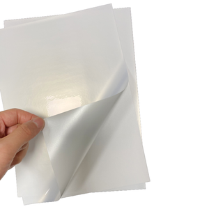 Ruban adhésif personnalisé en vinyle PET nacré A4, imperméable, brillant, mat, résistant à la chaleur, pour emballage, autocollant, design DIY - Product Image 1