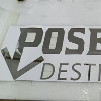 Miroir de Précision en Acier Inoxydable 304, Lettres Solides, Vente Directe Usine, Prix Compétitif, Signalétique d'Identification Personnalisée