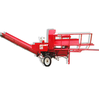Machine à couper les arbres forestiers Processeur de bois de chauffage de 22 tonnes avec élévateur de bûches hydraulique