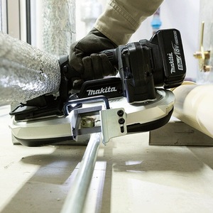 Scie à ruban rechargeable Makita 18V, batterie au lithium, sans balais, DPB184RTE, outil de coupe professionnel pour métaux - Product Image 2