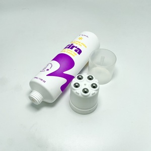 Tube de soin de la peau haute performance Vietnam PE Emballage de crème pour les yeux 50 ml avec bouchon de massage à bille et surface imprimée brillante - Product Image 5