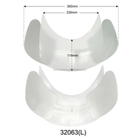 Ajustable anti-UV de plástico visera para pesca cap y montar tapa 32063