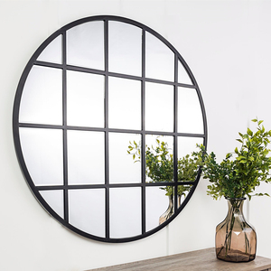 Espejo Decorativo <span class=keywords><strong>de</strong></span> Estilo Rústico Vintage para Sala <span class=keywords><strong>de</strong></span> Estar Grande y Moderna, con Marco Metálico y Diseño <span class=keywords><strong>de</strong></span> <span class=keywords><strong>Ventana</strong></span> <span class=keywords><strong>de</strong></span> Capilla - Product Image 3