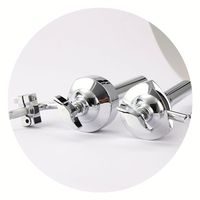 Ensemble de batterie poli galvanisé Bullhead Ball Bracket Hanger Bass Drum Support Frame Tom Drum Accessories