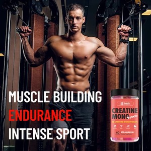 OEM/ODM Private Label Adult Pure Creatine Monohydrate Natural <b>Gummy</b> <b>Candy</b> 5g Immunity Muscle Growth Support Custom Flavor Pre - Product Image 2