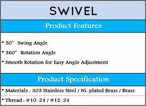 360°Swivel Stainless Steel Nozzle for Automated Warehouse & Outdoor Pest Control Fogging - Product Image 6