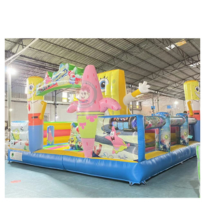 Parque de Trampolines Interior, Casa de Brinco Inflable de <span class=keywords><strong>Bob</strong></span> <span class=keywords><strong>Esponja</strong></span>, Topogon Inflable - Product Image 1