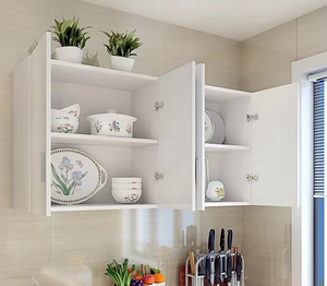 <span class=keywords><strong>Pensile</strong></span> da <span class=keywords><strong>Cucina</strong></span> Sospeso, Mobile Contenitore da Parete per Balcone, Credenza per Sala da Pranzo, Armadietto da Bagno a Muro - Product Image 3