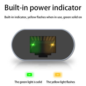 Adaptador Gigabit Ethernet de 2,5G y 2500Mbps tipo C a RJ45 Convertidor para Macbook Laptop PC Notebook Thunderbolt 3 LAN salida CC - Product Image 3