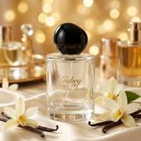 Flacon de parfum en verre vide de 30 ml et 50 ml avec pulvérisateur pour bouchon à bille, emballage carton, vente en gros, atomiseur de parfum en verre