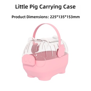 USMILEPET Best-seller Cage de voyage pour hamster en PP Cage de transport en forme de cochon Cage pour petit hamster facile à transporter Cage pour petits animaux - Product Image 6