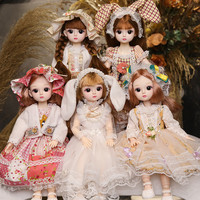 Poupée BJD 1/6 12 pouces 30CM pour fille, jouet princesse à habiller soi-même, yeux 3D simulés, maquillage, 21 articulations mobiles, ensemble de poupées et vêtements