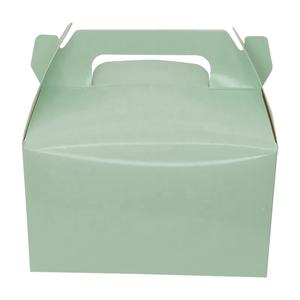 Fabrik lieferant Hohe weiße Bäckerei Pappkarton in <span class=keywords><strong>2</strong></span> Größen 10x10x12 & 12x12x14 Kuchen behälter mit Griff für Kuchen - Product Image 5