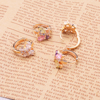 Anting-anting grosir bijouterie bisuterias anting-anting zirkonia kubik wanita anting-anting CZ wanita hadiah populer baru 100%