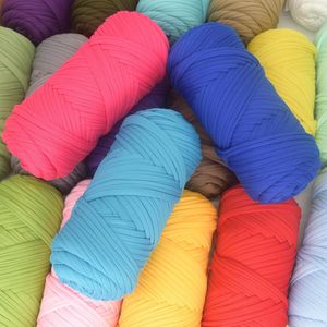 Vente en gros directe : Bandes de tissu en fil de t-shirt 200g à haute élasticité, motif teint, pour tricot DIY, tapis, sacs et pantoufles au crochet faites à la main - Product Image 2