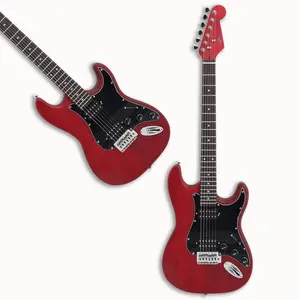 吉他diy套件红色电吉他SG带桃花心木身体最便宜的电吉他