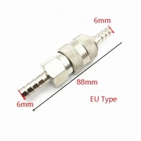 Raccord rapide pour ligne d'air Adaptateur de coupleur 6MM 8MM 10MM 12MMHose Barb Pneumatic Fitting EU US Type pour compresseur d'air