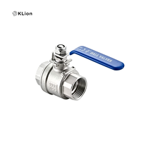 Válvula de Bola Manual de Acero Inoxidable 304/316 para Gas Natural, Agua y Petróleo, Roscada, de Dos Piezas, con Orificio Estándar Completo, OEM, Marca Klion