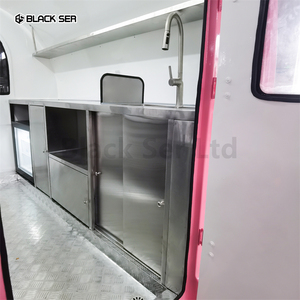 काले रंग का नया न्यूजीलैंड मानक तौबल भोजन ट्रेलर स्टेनलेस स्टील एल्यूमीनियम रेशा ग्लास आइसक्रीम हॉटडॉग मोबाइल फूड ट्रक भरा - Product Image 3
