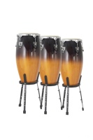 Hand Drum Instruments Percussion Wooden Bongo Drum 7 and 8 Inch with Stand
