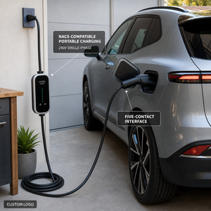 NACS Tesla-kompatibles 3,5kW 16A Tragbares/Wallbox EV-Ladegerät UL-zertifiziert Mode 2 <span class=keywords><strong>ICCB</strong></span> NEMA 14-50 5m IP55 für Zuhause und Garage 120-240V - Product Image 5