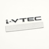 Lettres en métal 3D, logo I-VTEC, badge Vtec, autocollants pour coffre arrière de voiture, emblème pour Honda Civic