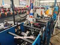 Rouleau de colonne en acier galvanisé en usine formant la machine avec soudage au laser