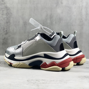 Baskets blanches uniques pour hommes, chaussures épaisses de luxe, baskets plateforme pour femmes, chaussures de sport de créateur grande taille pour l'extérieur, chaussures de course - Product Image 4