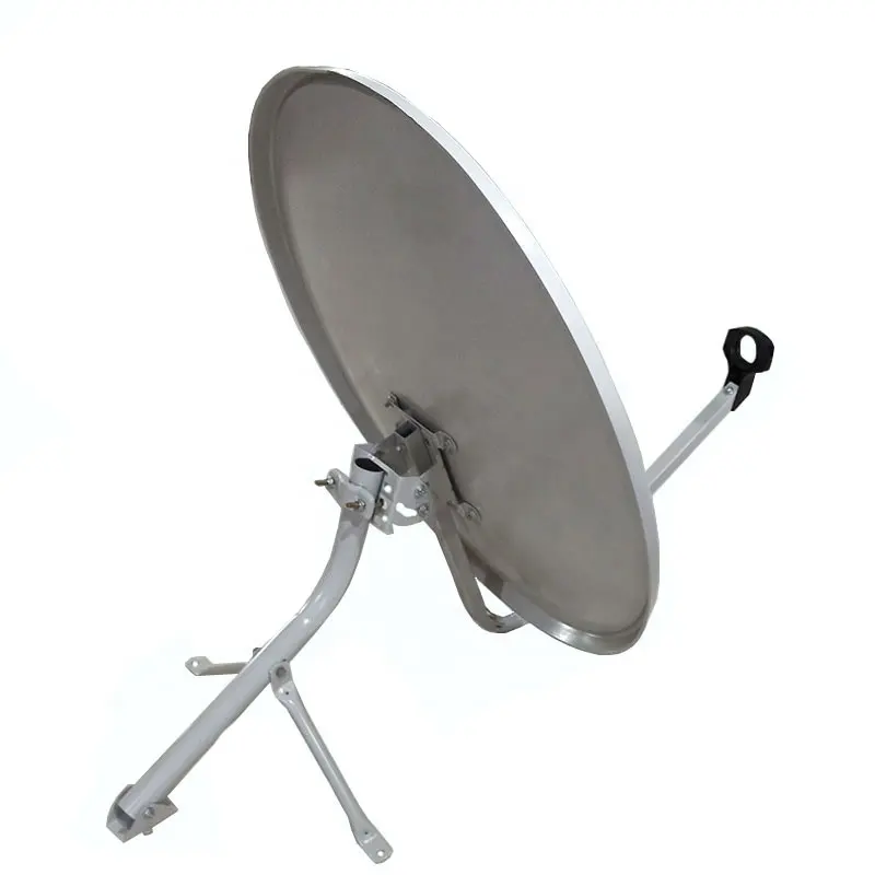 Outdoor 60*65cm Satellite Signals Receiver C Ku Band Offset Dish Antenna With New Design Pole Mount