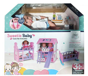 Ouble-litera de juguete para <span class=keywords><strong>muñecas</strong></span>, juguete con música, <span class=keywords><strong>se</strong></span> puede <span class=keywords><strong>peinar</strong></span> el pelo - Product Image 4