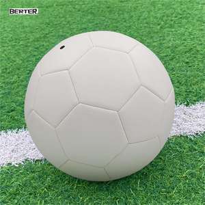 Jual Obral Bola Sepak Bola Dasar Polos Putih Logo Kustom Mesin Jahit Sepak Bola Kelas Atas 4 5 PU PVC TPU Soccerball - Product Image 3