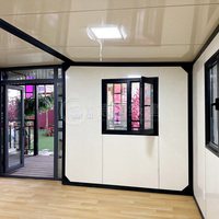 Vente en gros usine – Maison conteneur extensible de 20 pieds, pliable, en panneaux sandwich d'acier, respirante, design moderne, écologique, à faible coût