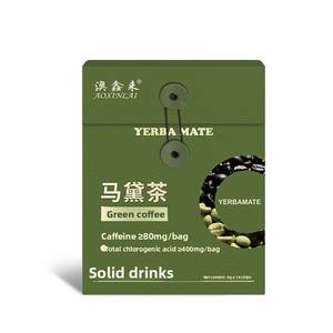 Yerba <span class=keywords><strong>Mate</strong></span> Brasileña y Café Verde Liofilizado, Café Negro <span class=keywords><strong>Sin</strong></span> Azúcar, <span class=keywords><strong>Sin</strong></span> Grasa, Alto en Cafeína con Inulina y Oligomaltoz, en Caja - Product Image 6