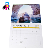 Calendrier mural annuel et mensuel personnalisé 2026 en couleur avec cadre photo, en papier, impression de logo