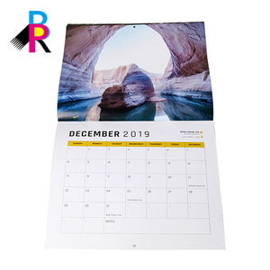 Calendario da Parete Annuale e Mensile 2026 Personalizzato a Colori con Cornice Portafoto, Realizzato in Carta con Stampa Logo - Product Image 3