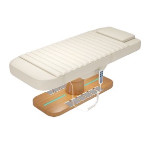 Super Luxury 3 Motors White Physiotherapy SPA Salon Furniture Electric Massage Facial Beauty Bed PU Leather Living Room Table - Product Image 3