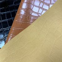 Cuir synthétique PU gaufré effet peau de crocodile pour sacs à main, chaussures, sacs, carnets imperméables, cuir recyclé